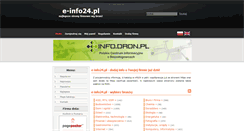 Desktop Screenshot of e-info24.pl