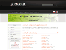 Tablet Screenshot of e-info24.pl